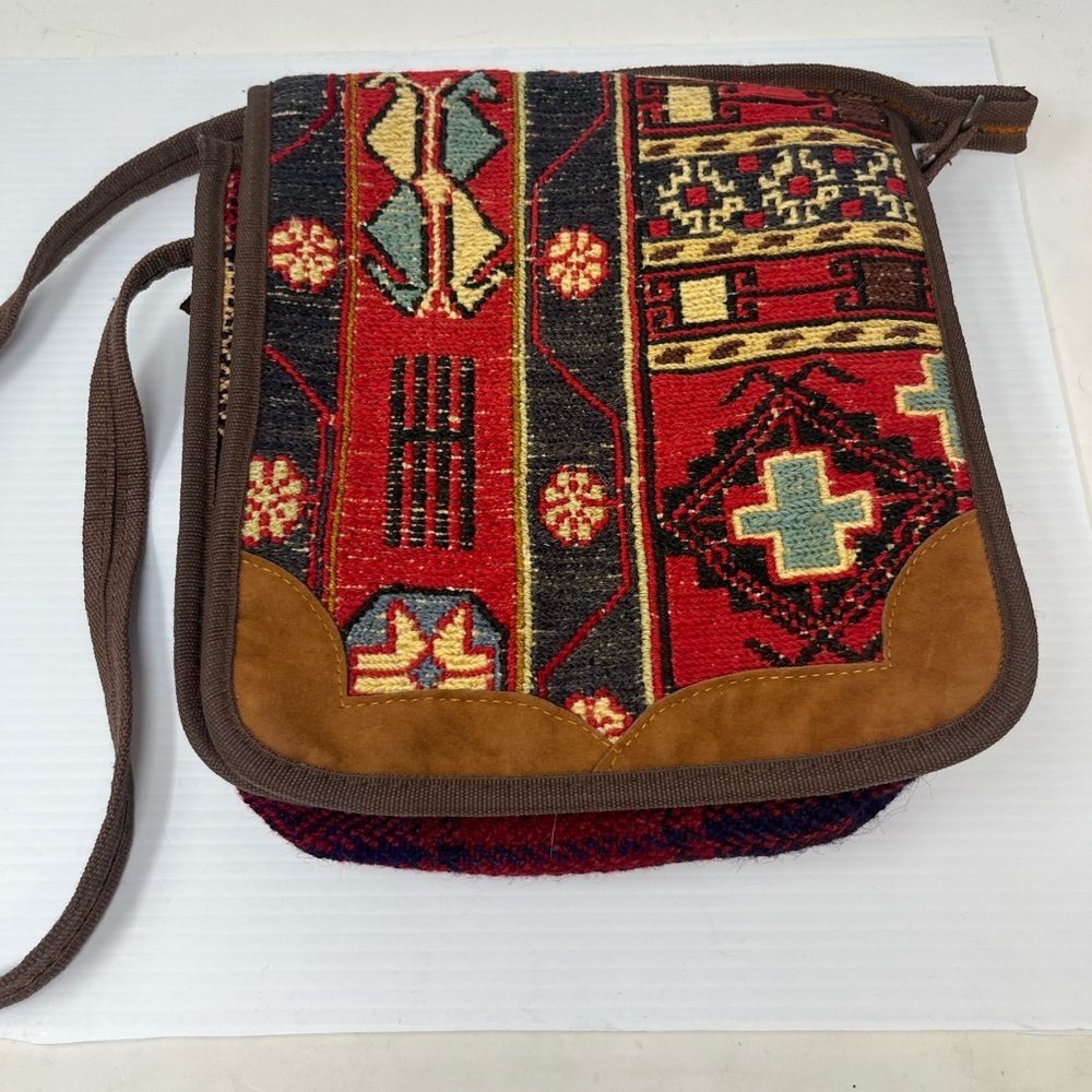 Handmade Kilim Turkish Crossbody purse Bag wool boho